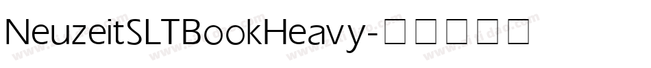 Neuzeit S LT BookHeavy字体转换